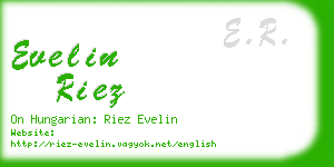 evelin riez business card